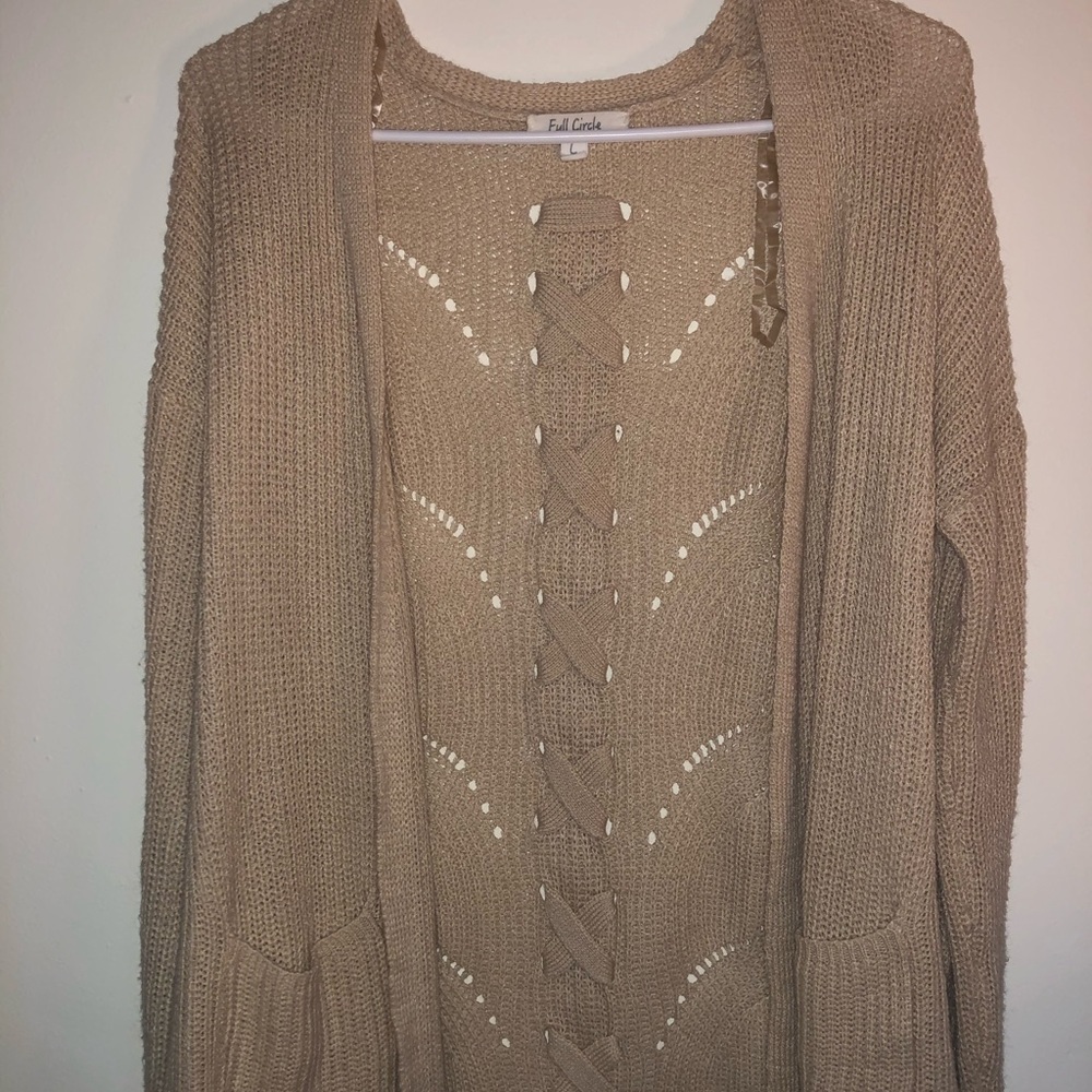 Francesca’s Tan Long Cardigan
